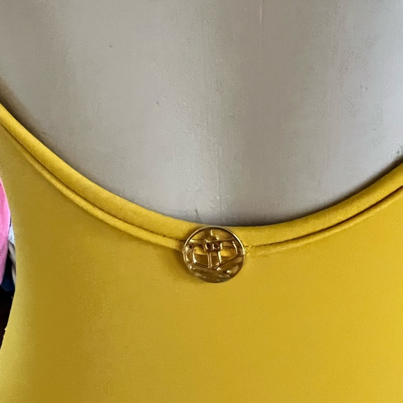 RARE!Bahia Maria one piece swimsuit yellow w/ large white butterfly appliqué - Picture 6 of 8